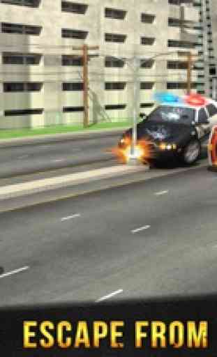 città urbana auto banda guerre criminali 3D 3