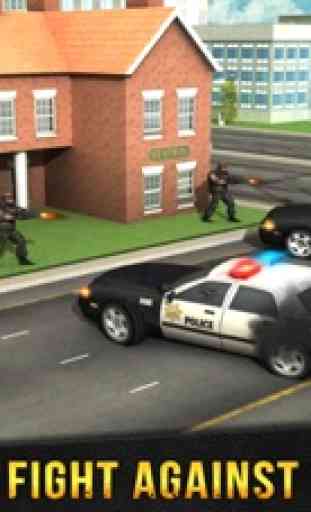 città urbana auto banda guerre criminali 3D 4