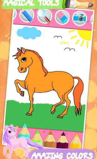 Disegni da colorare - Cavallo 1