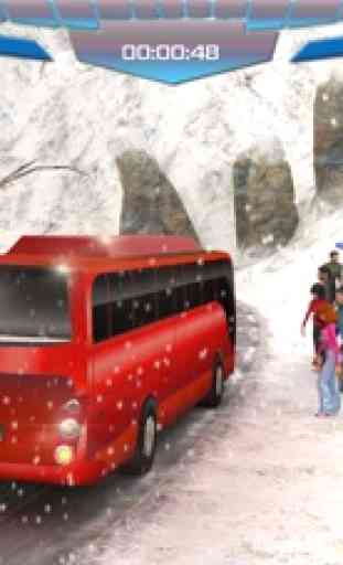 città d'inverno fuori strada bus collina simulatore di guida 3D 1