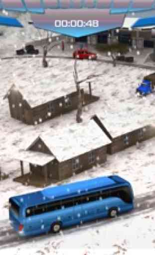 città d'inverno fuori strada bus collina simulatore di guida 3D 2