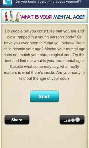 Qual è la tua età mentale?: scoprire quanti anni ha la tua mente è 1