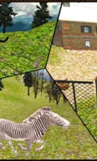 Selvaggio attacco pantera nera simulatore 3D - cacciare la zebra, cervi e altri animali in safari 1