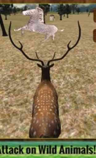 Selvaggio cervi vendetta simulatore 3D - controllare il cervo pazzo e distruggere gli animali 2