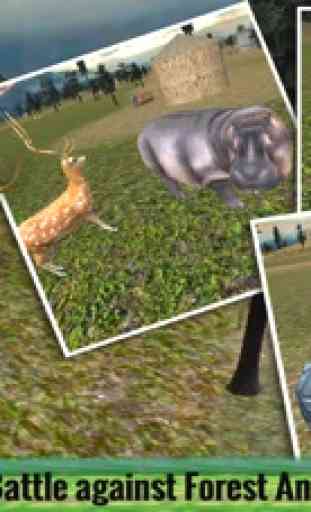 Selvaggio cervi vendetta simulatore 3D - controllare il cervo pazzo e distruggere gli animali 3