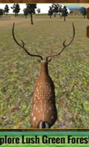 Selvaggio cervi vendetta simulatore 3D - controllare il cervo pazzo e distruggere gli animali 4