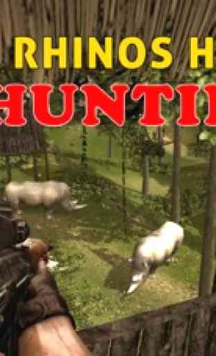Simulatore selvaggio rinoceronte cacciatore - la caccia di animali in questa giungla di tiro gioco di simulazione 2