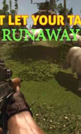 Simulatore selvaggio rinoceronte cacciatore - la caccia di animali in questa giungla di tiro gioco di simulazione 3