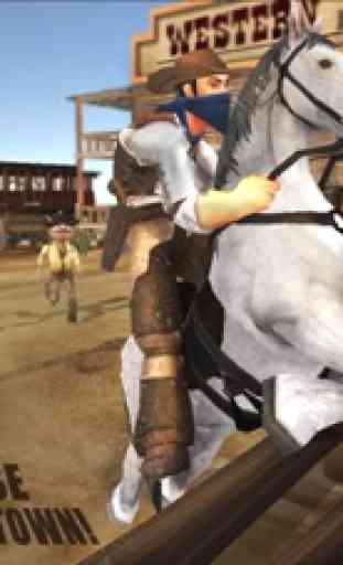 Ovest selvaggio Cowboy reale ripresa del gioco 3D 2