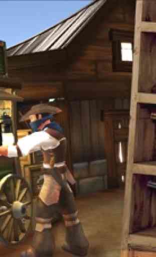 Ovest selvaggio Cowboy reale ripresa del gioco 3D 3
