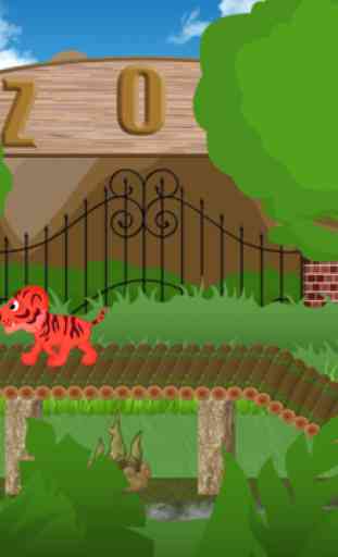 Zoo Safari Tiger Crossing Mini Game - La storia della Cute Animal Friends 4