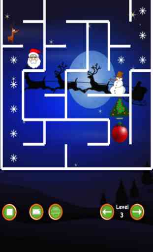 Albero di Natale labirinto (babbo Natale vs pupazzo di neve) 2