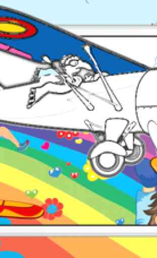 Libro da Colorare per Me - aereo da colorazione 1
