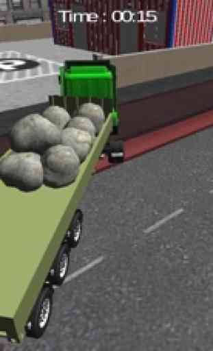 carico trasportatore - camion carico consegna stradale, parcheggio 4
