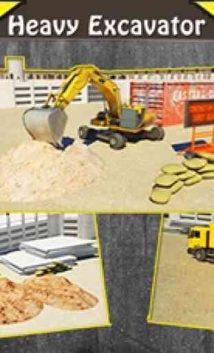 escavatore simulatore 3D - guidare pesante gru edile un gioco di simulazione di parcheggio reale 3