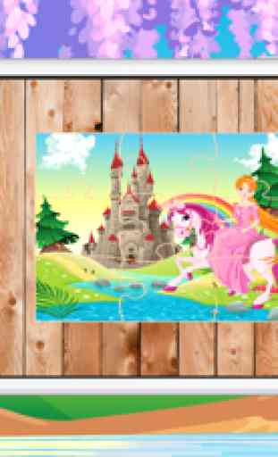 Formazione di apprendimento (principessa) puzzle giochi per bambino 2