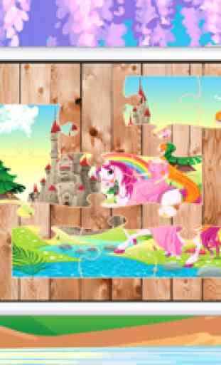 Formazione di apprendimento (principessa) puzzle giochi per bambino 4