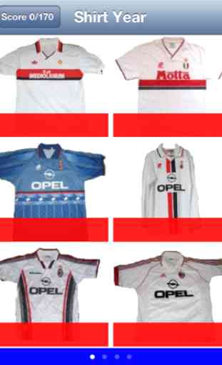 Calcio Quiz - AC Milan Player and Shirt Football Game 4