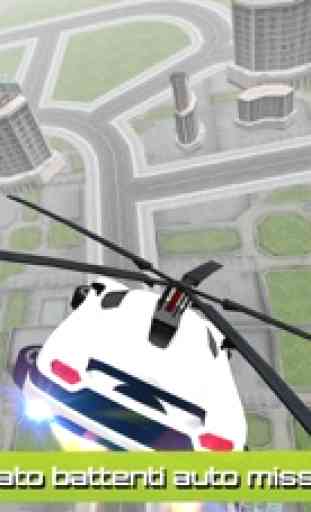 Elicottero auto futuristica Rescue Flight Simulator - Muscle Car Extreme 3D 1