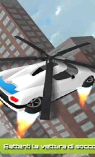 Elicottero auto futuristica Rescue Flight Simulator - Muscle Car Extreme 3D 3