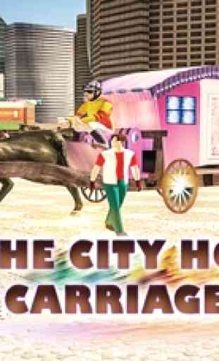 Carrello del cavallo 2016 Transport Simulator - Real City Carretta guida avventura 4