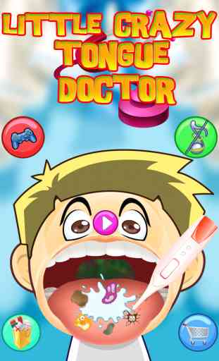 Po 'pazzo Tongue, Dentista (denti) e Face Medico (dr) - Kids Fun Games 1