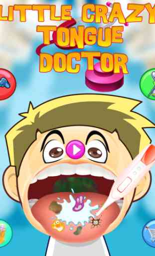 Po 'pazzo Tongue, Dentista (denti) e Face Medico (dr) - Kids Fun Games 4