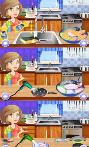Bambini piatto lavaggio & pulizia - Play gioco di cucina gratis 1