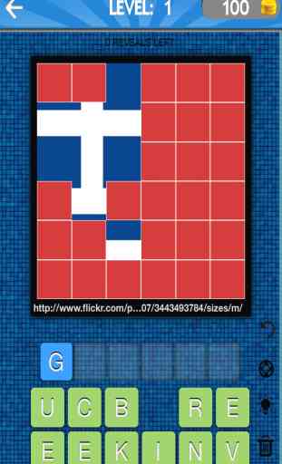 Pic-Quiz Flags: Indovina le immagini e le foto di paesi in questo puzzle per la coppa del mondo nel 2014 in Brasile. Gioco del mondo, bandiere nazionali, la geografia, la conoscenza e l'educazione 1