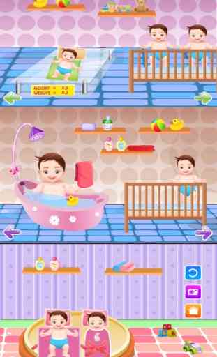 Neonato gemelli & cura di mamma - gioco libero per bambini gioco 1