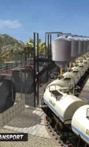 Oil Tanker TRAIN Transporter - Supply Oil to Hill 2