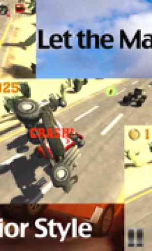 Guerriero Della Strada Incidente d'Auto Da Corsa: Un 3D Traffico Gioco Di Simulazione Racer (Road Warrior Car Crush Racing: A 3D Traffic Simulation Racer Game) 3