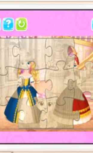 Principessa Cartoon gioco puzzle per i bambini e bambini gratis 4