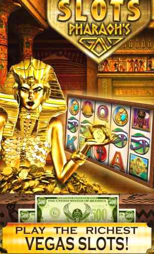 Slots Pharaoh's Gold: Slot Machine Gratis - Rich Vegas Casino Slots and Lucky Spins! 1
