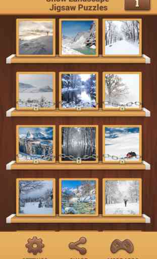 Paesaggi Invernali  - Giochi di Puzzle Natura 1