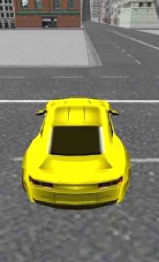 Sport Yellow Car Driving 2
