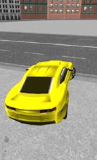 Sport Yellow Car Driving 3