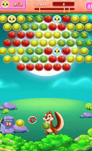 Squirrel Pop Bubble Shooter Fruit Saga: Match 3 Hd Gioco 4