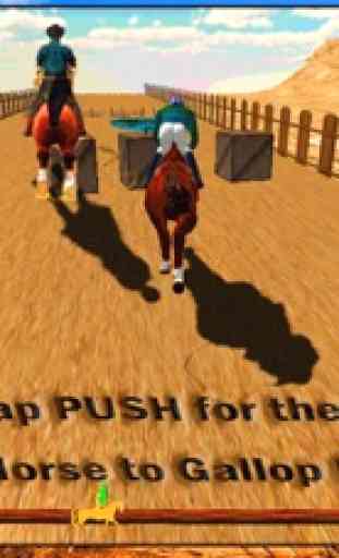 Texas Ippica Campione - simulato cavallo fantino cavalcando a West Haven Derby Race 2016 4