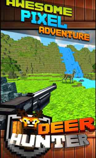 Selvatico Cervo sopravvivenza di caccia Pixel Mondo 2016 - Mini Hunter 1