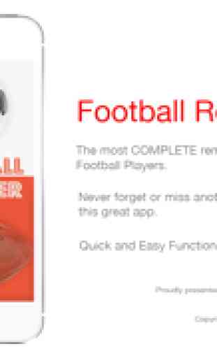 Promemoria Football App - Orario di attività Pianificazione Promemoria-Sport 1