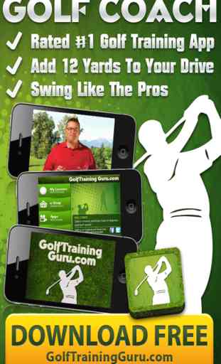 Golf Swing Coach HD FREE - Tips to improve putting, drive, tee-off, time 1